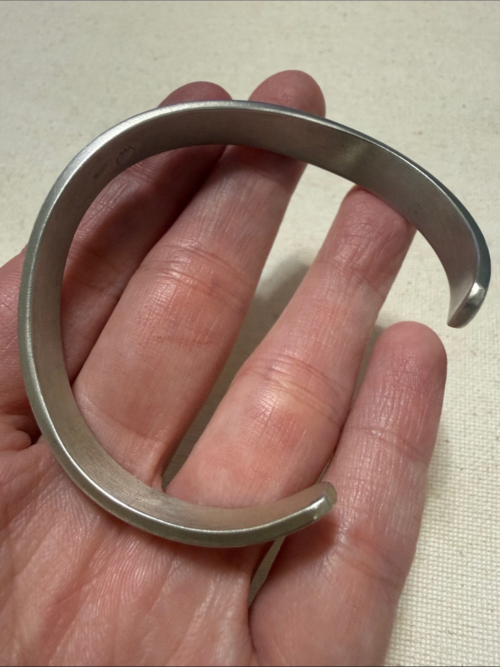 Sterling Silver 925 Cuff Bracelet - Picture 5 of 15